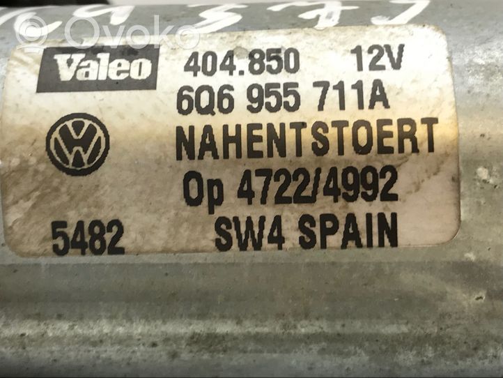 Volkswagen Polo IV 9N3 Silniczek wycieraczek szyby przedniej / czołowej 6Q6955711A