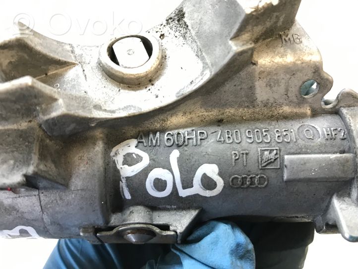 Volkswagen Polo IV 9N3 Moottorinohjausyksikön sarja ja lukkosarja 03E906023B