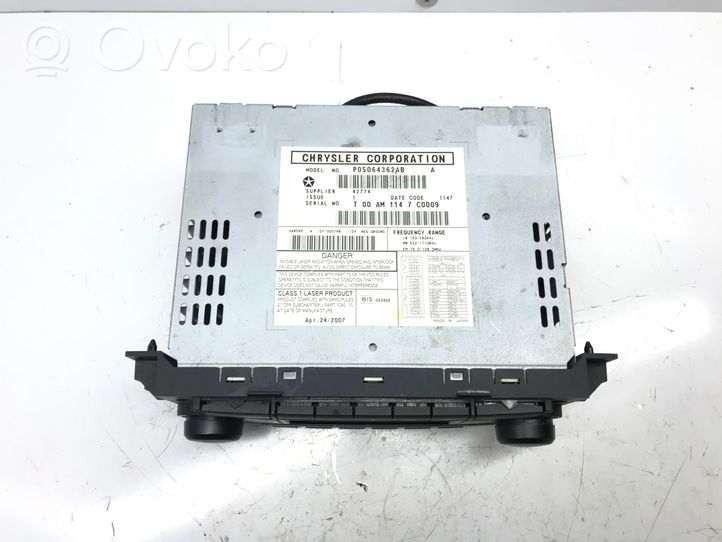 Jeep Patriot Radio/CD/DVD/GPS-pääyksikkö P05064362AB