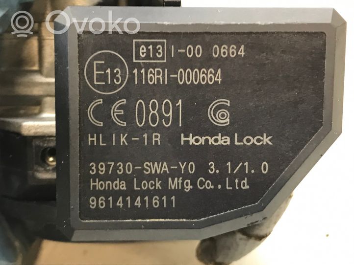 Honda Jazz Kit calculateur ECU et verrouillage 37820RB0E33