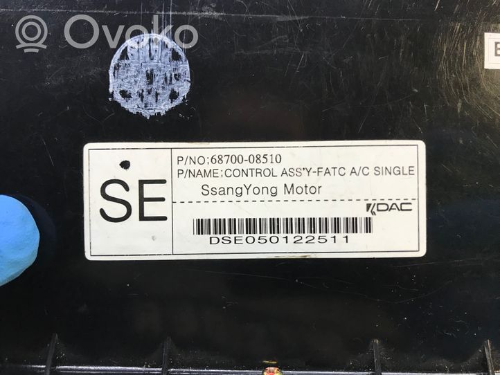 SsangYong Rexton Ilmastoinnin ohjainlaite 6870008510