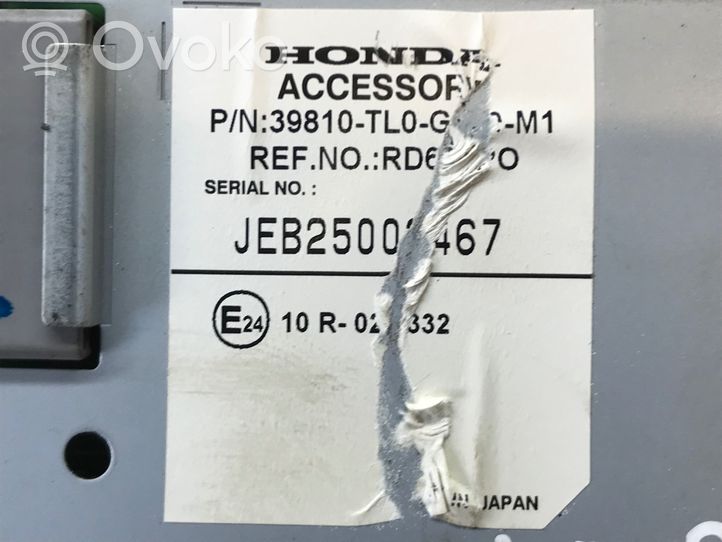 Honda Accord Monitor / wyświetlacz / ekran 39810TL0