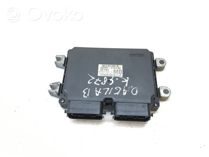 Opel Agila B Komputer / Sterownik ECU i komplet kluczy 3392051K0