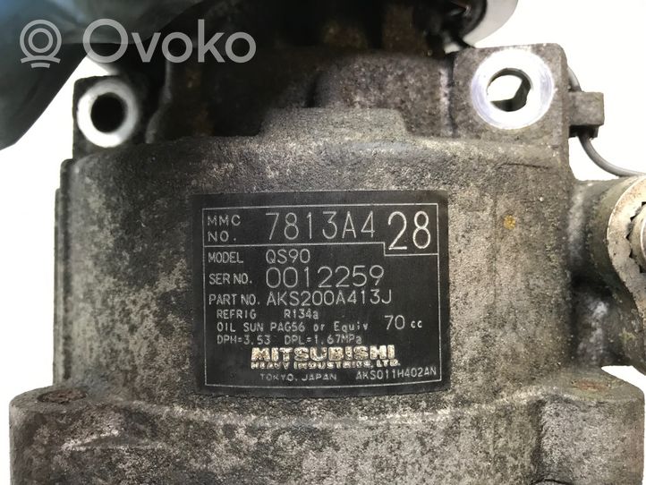 Mitsubishi ASX Ilmastointilaitteen kompressorin pumppu (A/C) 7813A428