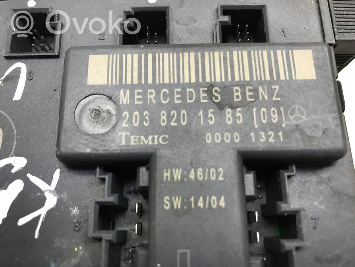 Mercedes-Benz C W203 Oven ohjainlaite/moduuli 2038201585