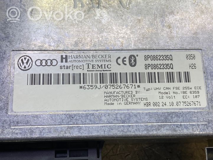 Audi A4 S4 B6 8E 8H Module unité de contrôle Bluetooth 8P0862335Q