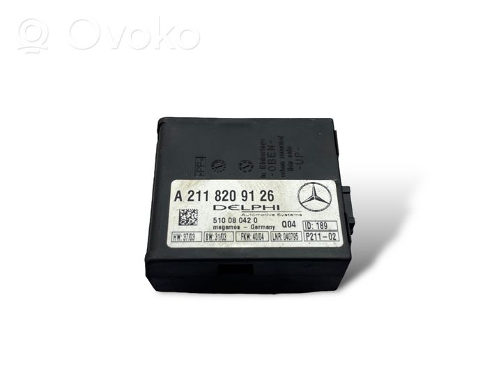 Mercedes-Benz E W211 Boîtier module alarme A2118209126