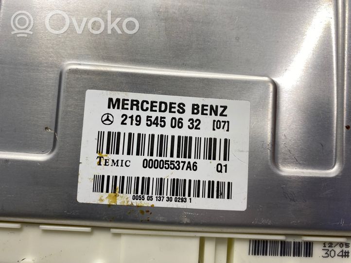Mercedes-Benz CLS C219 Sterownik / Moduł tylnego zawieszenia pneumatycznego 2195450632