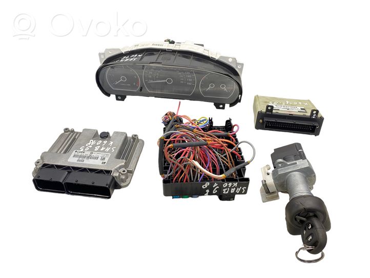 Saab 9-5 Komputer / Sterownik ECU i komplet kluczy 55563338