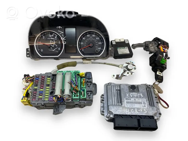 Honda CR-V Juego de cerradura y set ECU del motor 0281013633