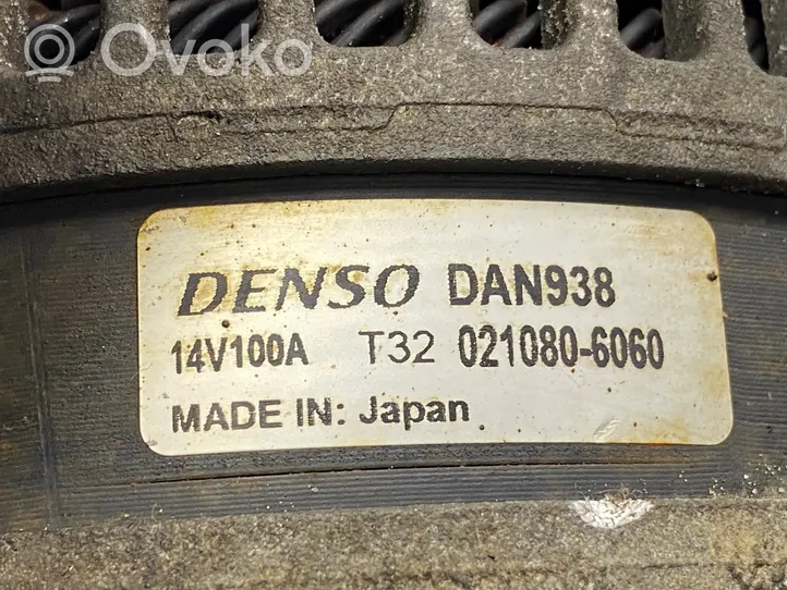 Toyota Avensis T250 Generaattori/laturi 0210806060