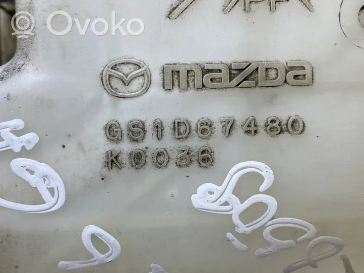 Mazda 6 Zbiornik płynu do spryskiwaczy szyby przedniej / czołowej GS1D67480