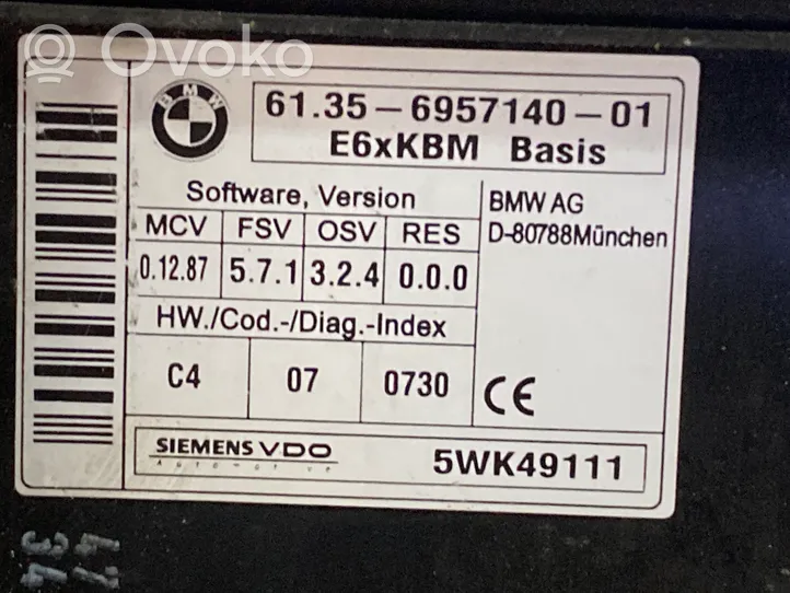BMW 5 E60 E61 Moduł / Sterownik komfortu 6957140