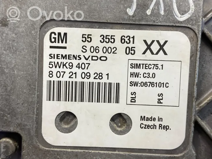 Opel Vectra C Variklio valdymo blokas 55355631