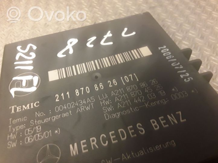 Mercedes-Benz E W211 Inne wyposażenie elektryczne 2118708626