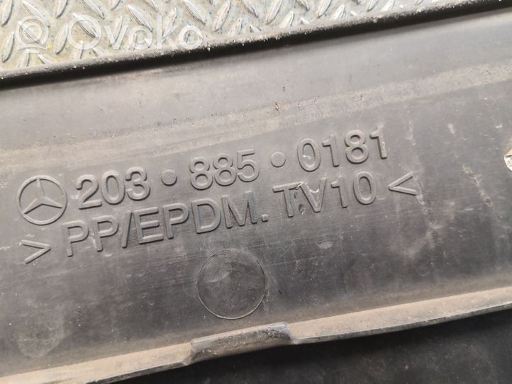 Mercedes-Benz C W203 Ramka przedniej tablicy rejestracyjnej 2038850181