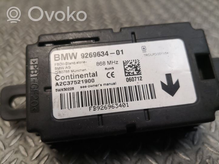 BMW 3 F30 F35 F31 Centralina/modulo allarme 9269634