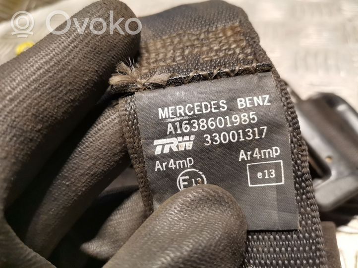 Mercedes-Benz ML W163 Saugos diržas galinis 1638601985