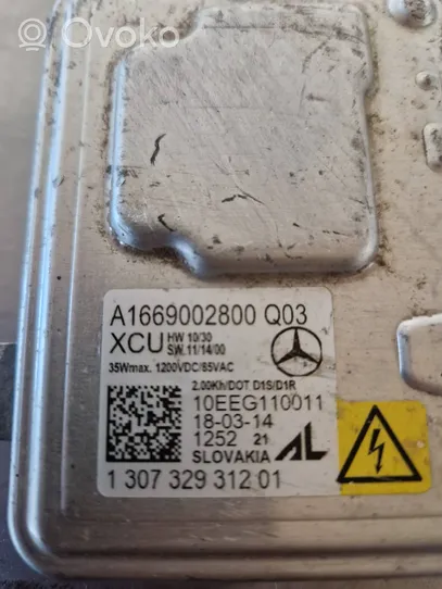 Mercedes-Benz ML W166 Modulo di zavorra faro Xenon A1669002800