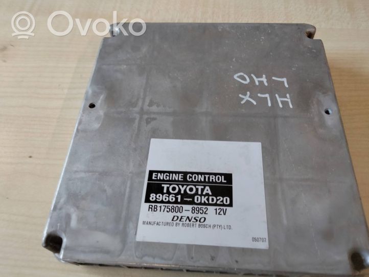 Toyota Hilux (AN10, AN20, AN30) Calculateur moteur ECU 896610KD20