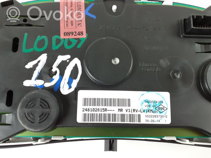 Dacia Lodgy Tachimetro (quadro strumenti) 248102815R