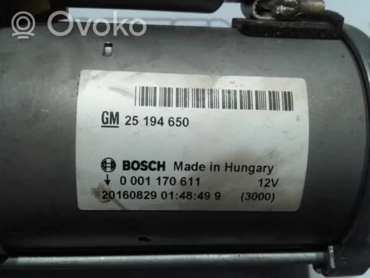 Opel Adam Starter motor 