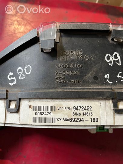 Volvo S80 Compteur de vitesse tableau de bord 9472452