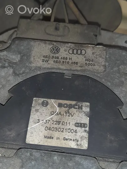 Audi A8 S8 D3 4E Elektryczny wentylator chłodnicy 4E0959465H