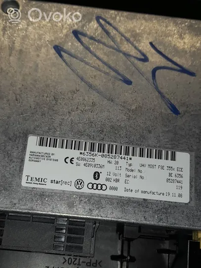 Audi A4 S4 B8 8K Module unité de contrôle Bluetooth 4E0862335