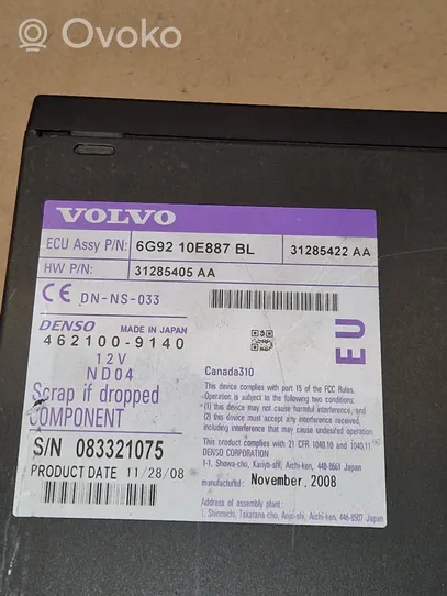 Volvo V70 Radio/CD/DVD/GPS-pääyksikkö 6G9210E887BL
