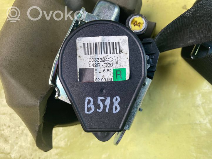 Mercedes-Benz B W245 Ceinture de sécurité arrière 603332400