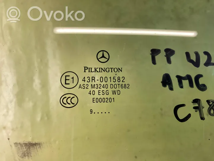 Mercedes-Benz C AMG W204 Etuoven ikkunalasi, neliovinen malli A2047250210