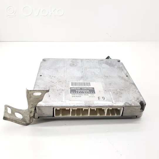 Toyota Corolla Verso E121 Engine control unit/module 896610F091