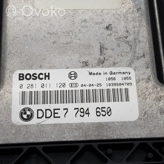 BMW 5 E60 E61 Calculateur moteur ECU 7794684