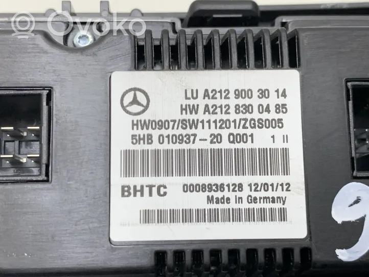 Mercedes-Benz E A207 Salono ventiliatoriaus reguliavimo jungtukas A2129003014