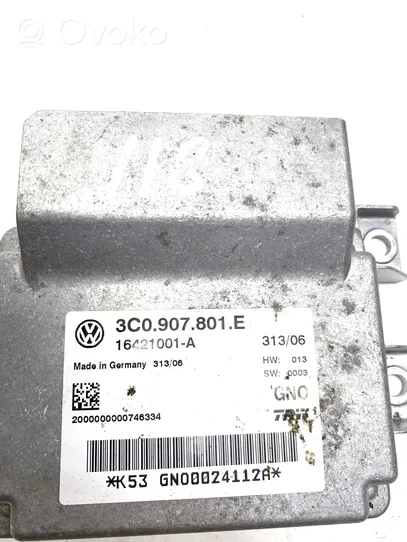 Volkswagen PASSAT B6 Galinių stabdžio (EMF) valdymo blokas 3C0907801E