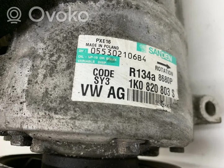 Volkswagen PASSAT B6 Kompresor / Sprężarka klimatyzacji A/C 1K0820803S