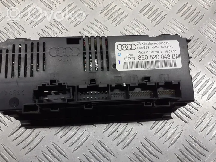 Audi A4 S4 B7 8E 8H Salona ventilatora regulēšanas slēdzis 8E0820043BM