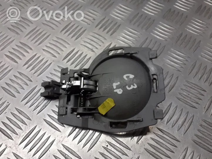 Citroen C3 Klamka wewnętrzna drzwi przednich 9680187877