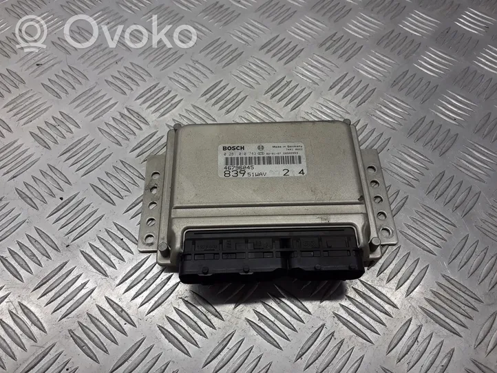 Lancia Lybra Unité de commande, module ECU de moteur 46796045