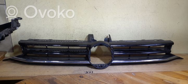 Volkswagen Touran II Front bumper upper radiator grill 