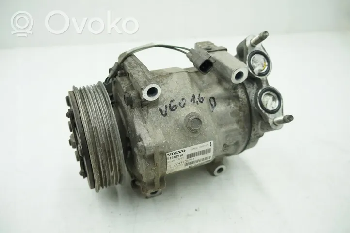 Volvo V60 Oro kondicionieriaus kompresorius (siurblys) 31348213