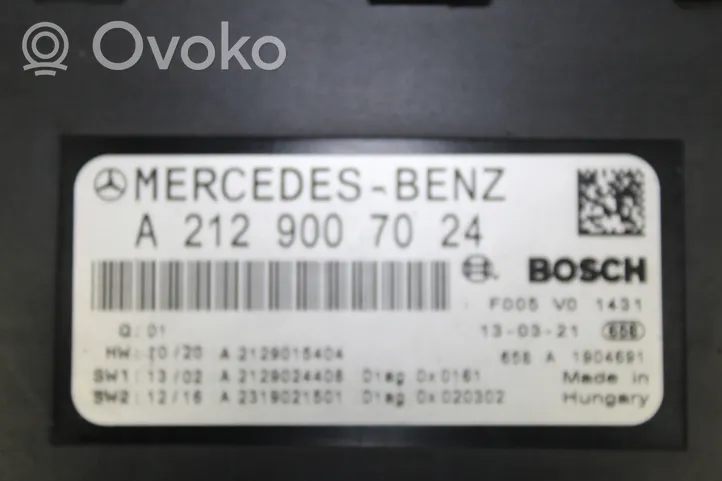 Mercedes-Benz CLS C218 X218 SAM valdymo blokas A2129007024