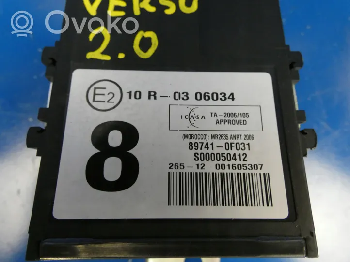 Toyota Verso Durų elektronikos valdymo blokas 897410F031