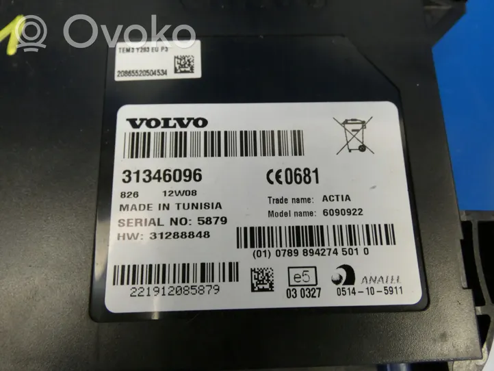 Volvo XC60 Phone control unit/module 31346096