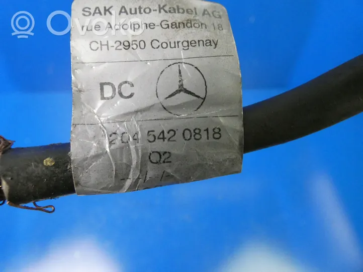 Mercedes-Benz C W204 Negative earth cable (battery) A2045420818