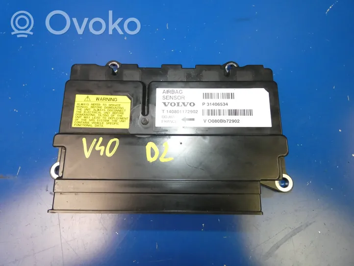 Volvo V40 Module de contrôle airbag 31406534