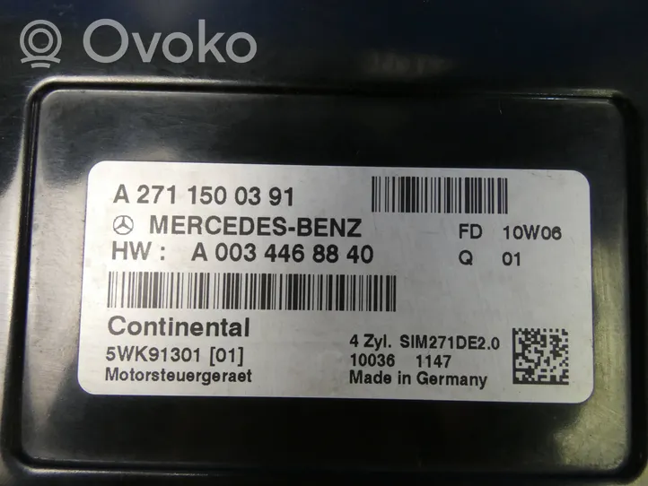 Mercedes-Benz C W204 Variklio valdymo blokas A2711500391