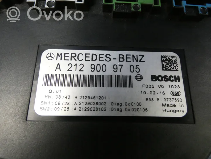 Mercedes-Benz C W204 Modulo fusibile A2129009705