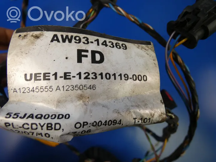 Jaguar XJ X351 Cableado del sensor de aparcamiento (PDC) AW93-14369-FD